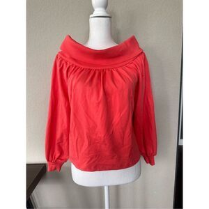 Maeve Anthropologie Coral Cowl Neck Sweater size Xs